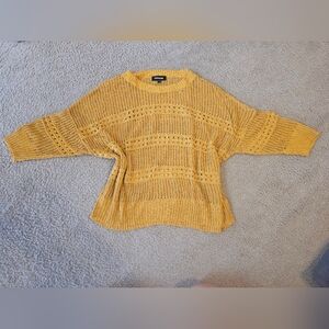 Express Mustard Lightweight Sweater